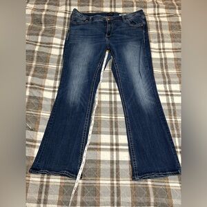 Virgo Dark Blue Flare Jeans